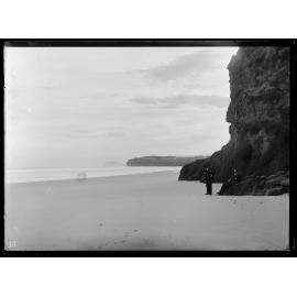 Two men at Smails Beach