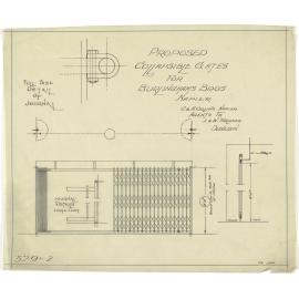 Proposed collapsible gates for Burlinghams Bros, Napier