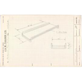 Sketch of wood slide for Tokoroa Free Kindergarten