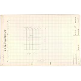 Sketch of fencing for Cyclone Gate and Fence Co.