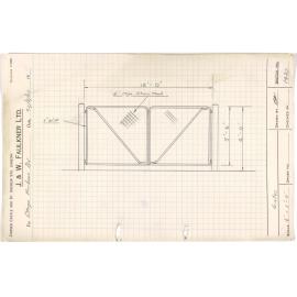Sketch of gates for Otago Harbour Board