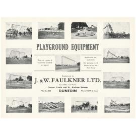 Playground equipment manufactured by J. & W. Faulkner Ltd