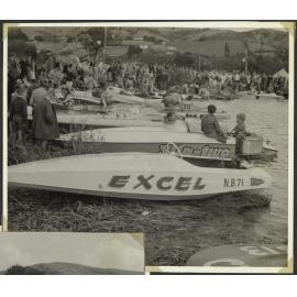 Motor-boating at Lake Waihola