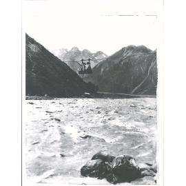 "Crossing an alpine river"