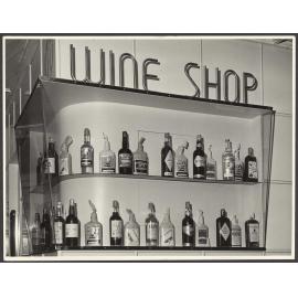 Wine shop display cabinet