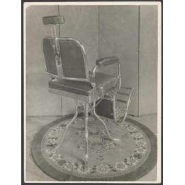 Reclining metal-framed chair