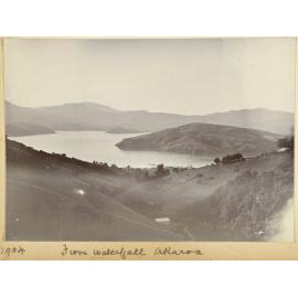 From waterfall, Akaroa