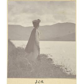 Woman at Akaroa Harbour