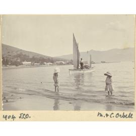Marjorie and Colleen Orbell, Akaroa