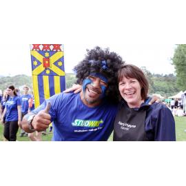Ziggy Lesa and Harlene Hayne at College Sports Day