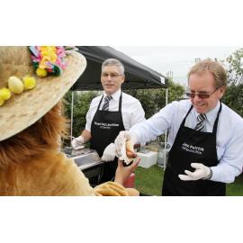 Stuart McLauchlan and John Patrick at College BBQ 