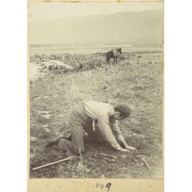 Burying an object