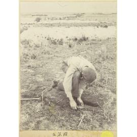 Burying an object