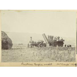 Traction engine and mill