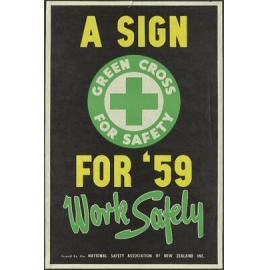 "A Sign For '59 Work Safely"