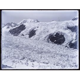 Broken glacial ice on Fox Glacier / Te Moeka o Tuawe