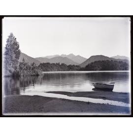 Dinghy moored on the shore of a body of water, Westland