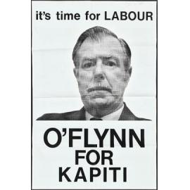 "it's time for Labour O'Flynn For Kapiti"