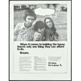 "When it comes to building the house there's only one thing they can afford to do. Dream."