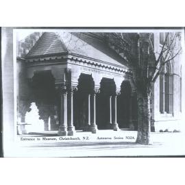 Entrance to Museum, Christchurch, N.Z.