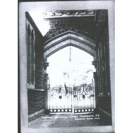 Gateway, Canterbury College, Christchurch, N.Z.