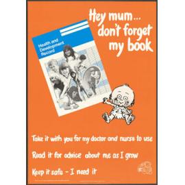 "Hey mum ... don't forget my book"