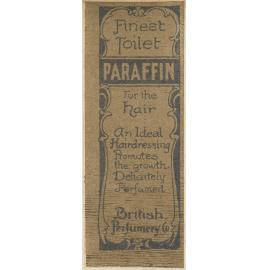 "Finest Toilet Paraffin For the hair."