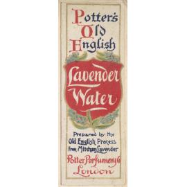 "Potter's Old English Lavender Water"