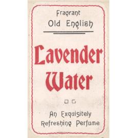 "Fragrant Old English Lavender Water"