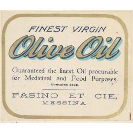 "Finest Virgin Olive Oil"