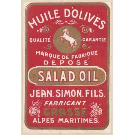 "Huile D'Olives Salad Oil"