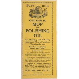 "Busy Bee Cedar Mop And Polishing Oil"