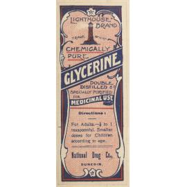 "Lighthouse Brand Chemically Pure Glycerine"