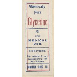 "Chemically Pure Glycerine"