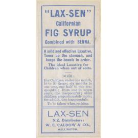 " "Lax-Sen" Californian Fig Syrup"