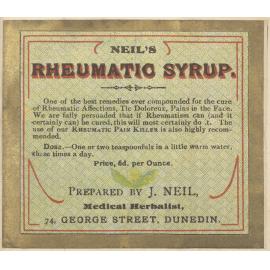 "Neil's Rheumatic Syrup."