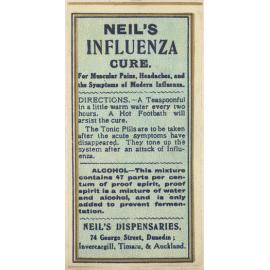 "Neil's Influenza Cure."