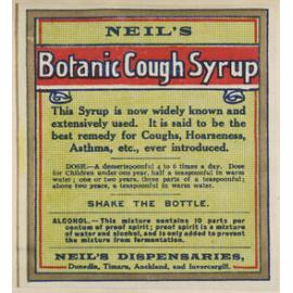 "Neil's Botanic Cough Syrup"