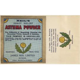 "Neil's Ready Relief Asthma Powder"
