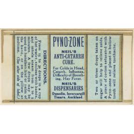 "Pyno-Zone Neil's Anti-Catarrh Cure."