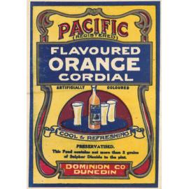 "Pacific Flavoured Orange Cordial"
