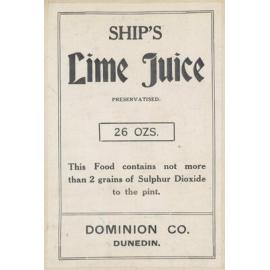 "Ship's Lime Juice"