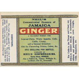 "Neil's Concentrated Essence of Jamaica Ginger"