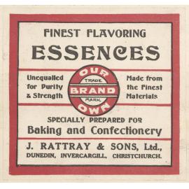 "Finest Flavoring Essences"