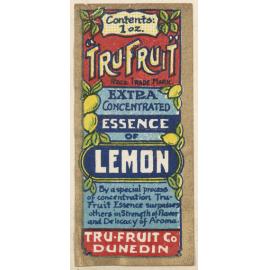 " "Tru-Fruit" Extra Concentrated Essence of Lemon"