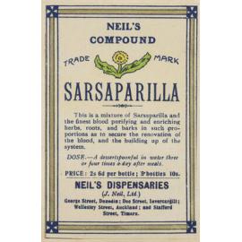 "Neil's Compound Sarsaparilla"