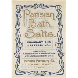 "Parisian Bath Salts."