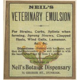 "Neil's Veterinary Emulsion"