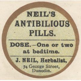 "Neil's Antibilious Pills."