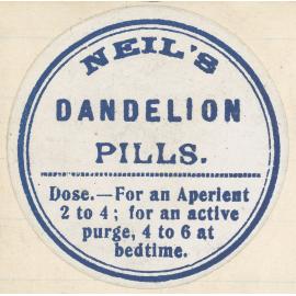 "Neil's Dandelion Pills."